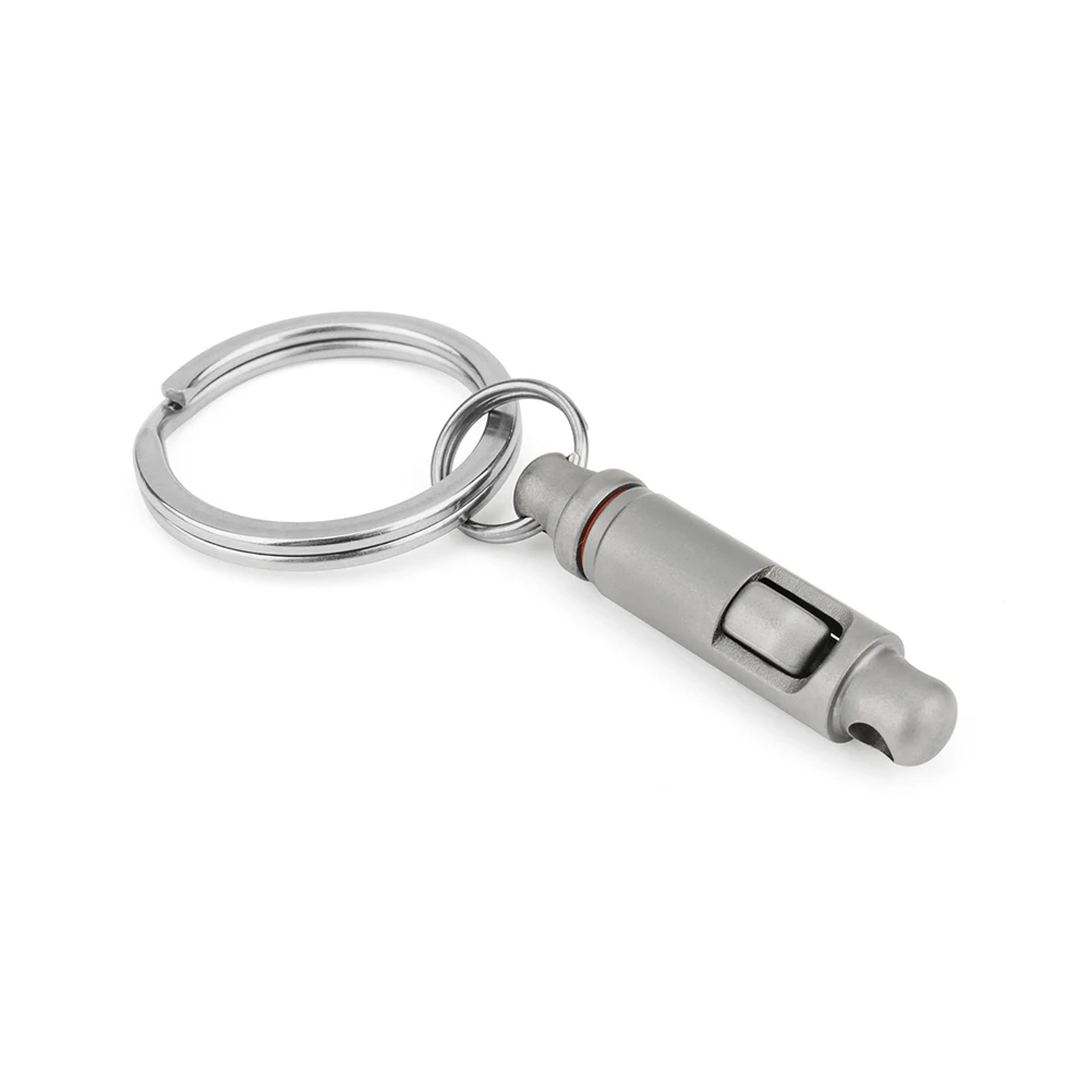 Titanium Buckle Keychain Accessories Titanium Alloy Quick Hook Buckle Outdoor Small Tool Elastic Fastener Keyring
