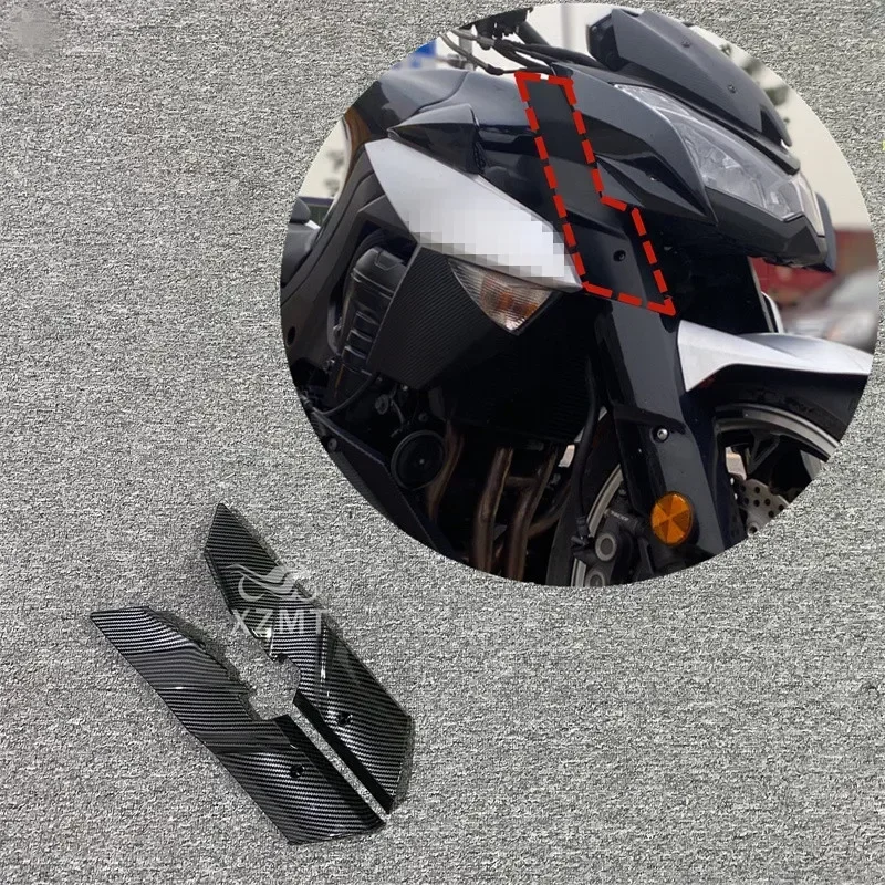 Carbon Fiber Motorcycle Front Side Fender Fork Absorber Cover Fairing Cowl For KAWASAKI Z1000 2010 2011 2012 2013
