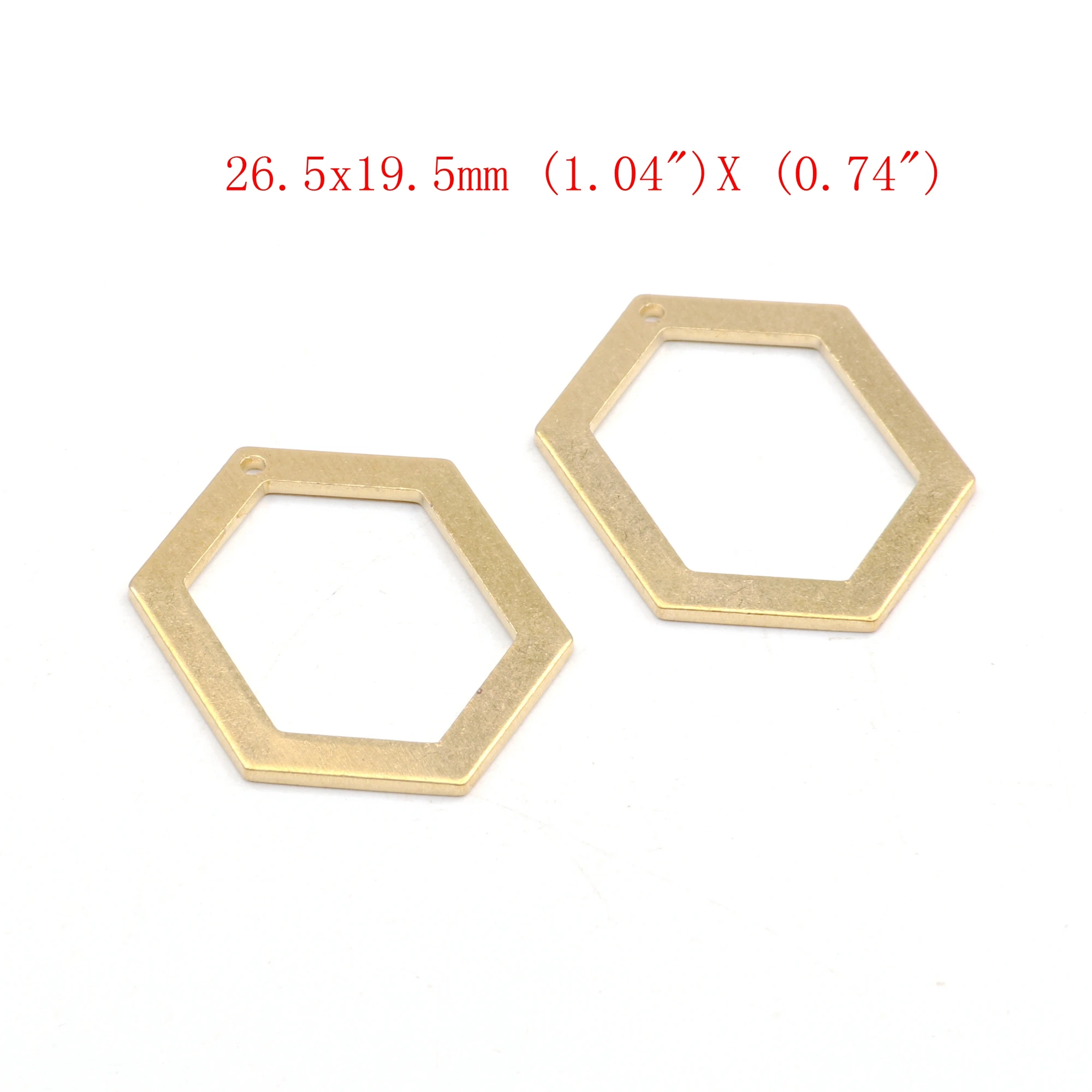 Roh gehämmerte Messing-Charms, Geometrie-Stecker, Zubehör für DIY-Ohrringe, Halskette, Armband, DIY-Herstellung, Schmuckzubehör – Detail 22