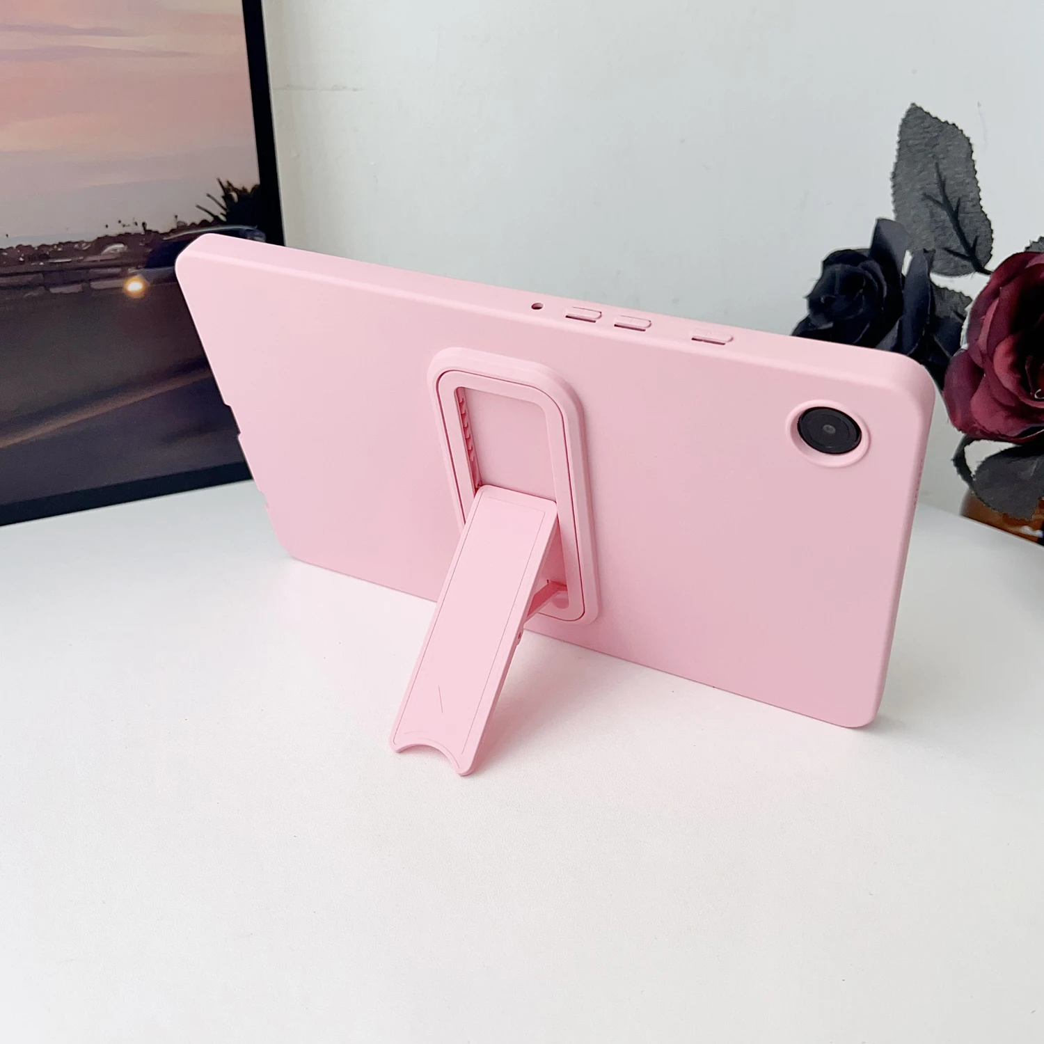 Universal Soft Silicone Kickstand Tablet Case with Holder
