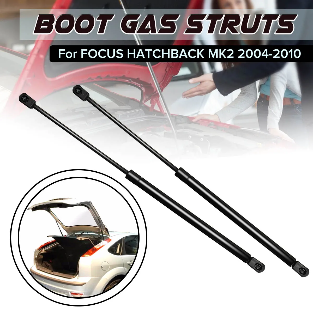 Rear Tailgate Trunk Boot Gas Struts Spring Support 4M51A406A10AB For Ford Focus Mk2 Hatchback 2004 2005 2006 2007 2008 2009 2010