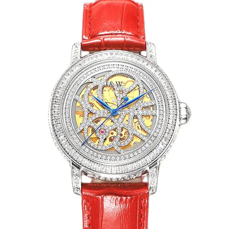 

Switzerland Luxury Brand I&W Carnival Japan MIYOTA Automatic Mechanical Women's Watches Full Diamond Waterproof Sapphire 565L