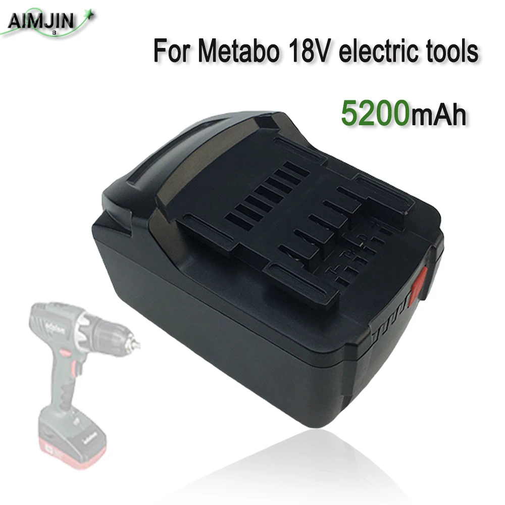 

Для Metabo 18 в 5200 мА/ч аккумуляторные электроинструменты, дрель, гаечный ключ, молоток, шлифовальный станок, сменный аккумулятор