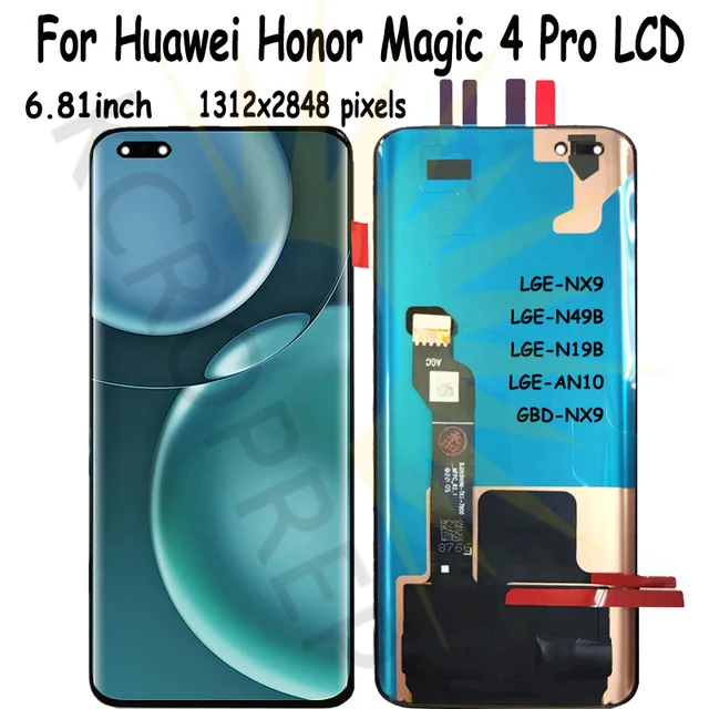 Honor Magic 4 pro,LGE-NX9,LGE-N49B用のオリジナルLCDタッチスクリーン