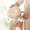 220V Multifunctional Electric Cook Pot Portable Electric Hot Pot Travel Folding Pot Mini Non-stick Fry Pot 2L Home Rice Cooker 5
