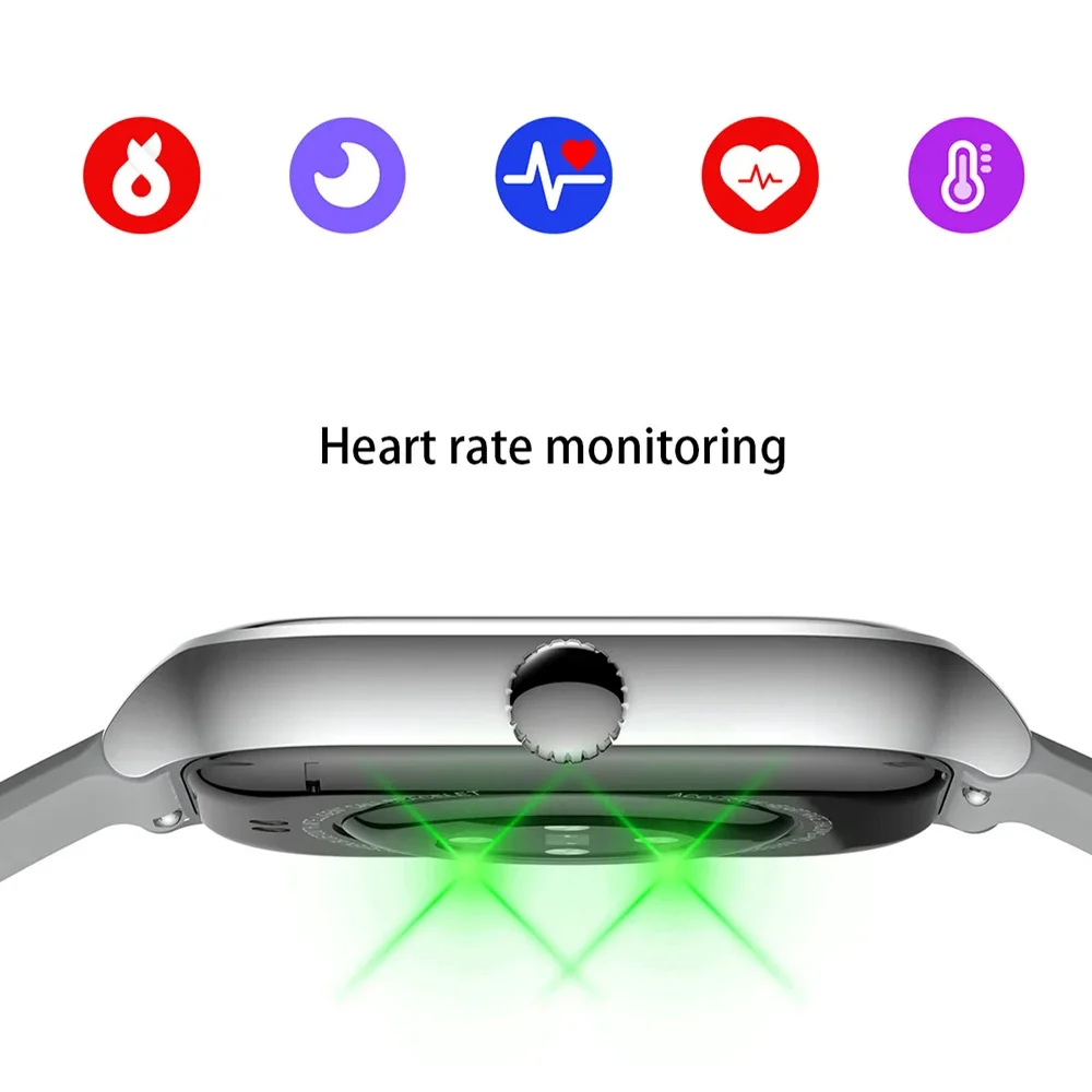 NEW 2.01'' Smartwatch Fitness Tracker Clock Sports Smartband Blood Pressure Monitor Smart Watches for Men Women IOS Android 2026