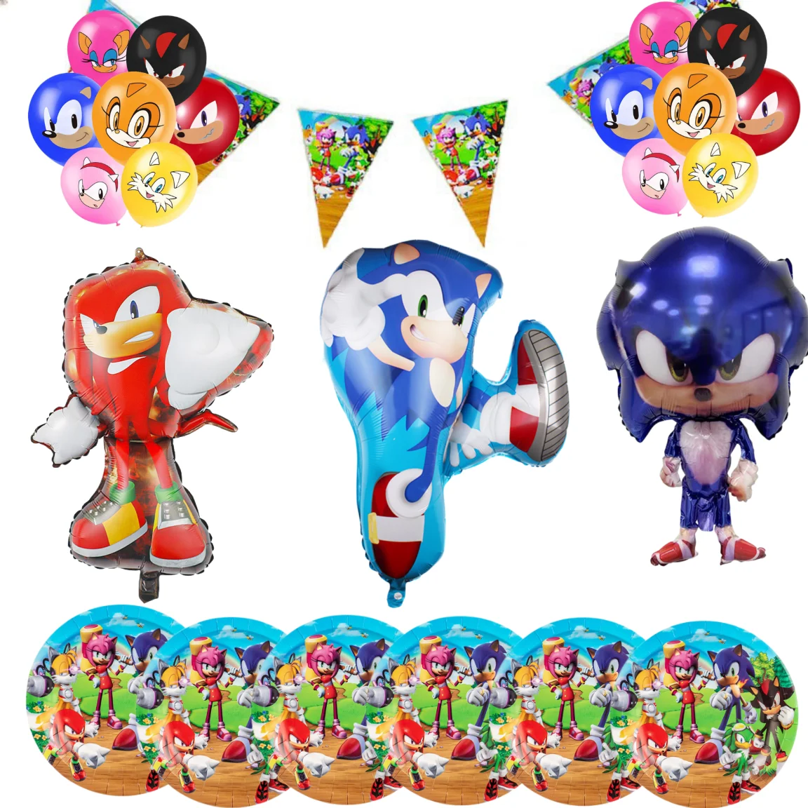 Sonic Balloons Hedgehog Balloon Birthday Party Sonic Balloons