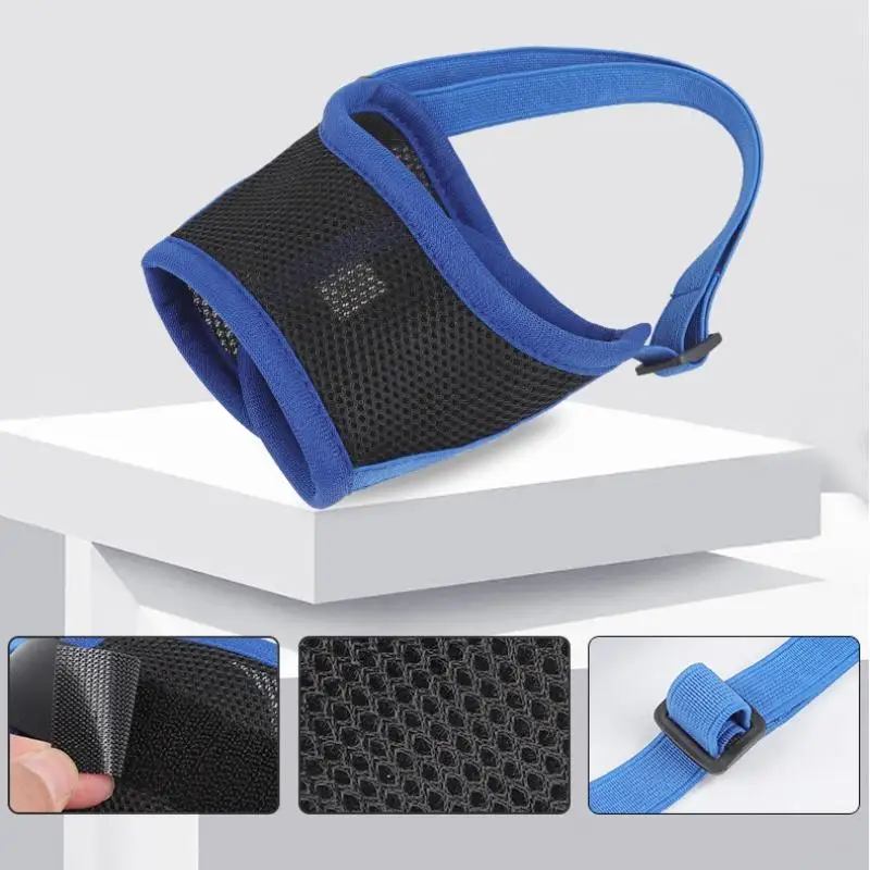Pet Mask Dog Mouth Cover Breathable Mesh Pet Mouth Cover Anti barking and Anti biting