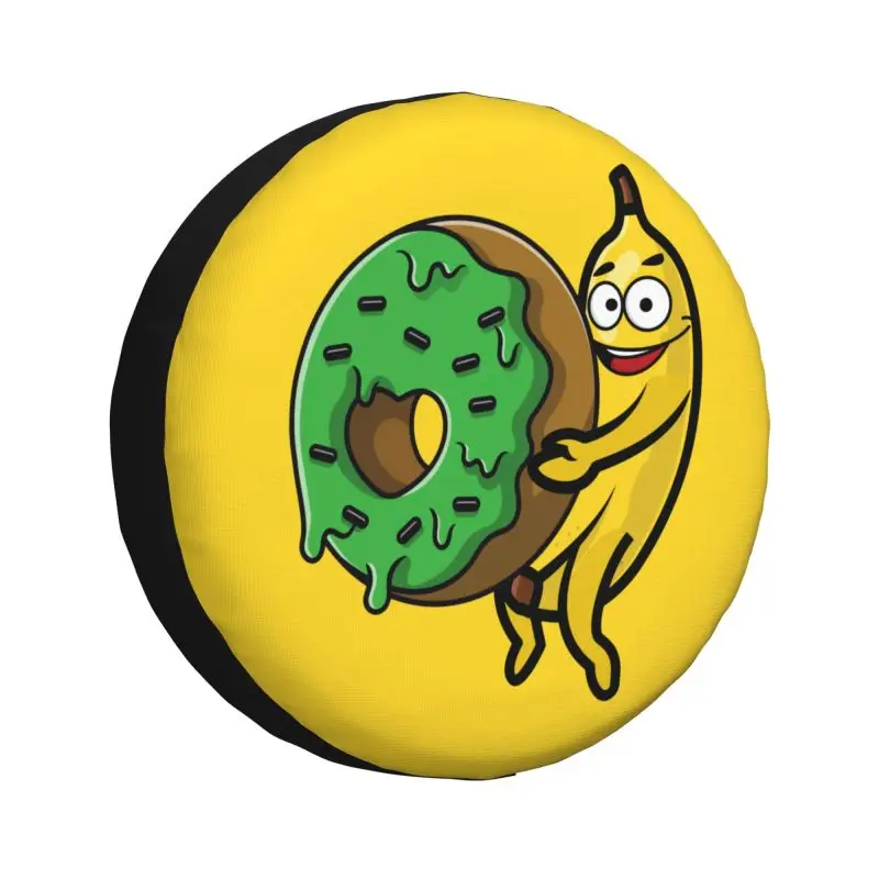 

Funny Food Porno Donut Banana Spare Wheel Cover for Jeep Mitsubishi Pajero 4x4 Trailer Custom Tire Protector