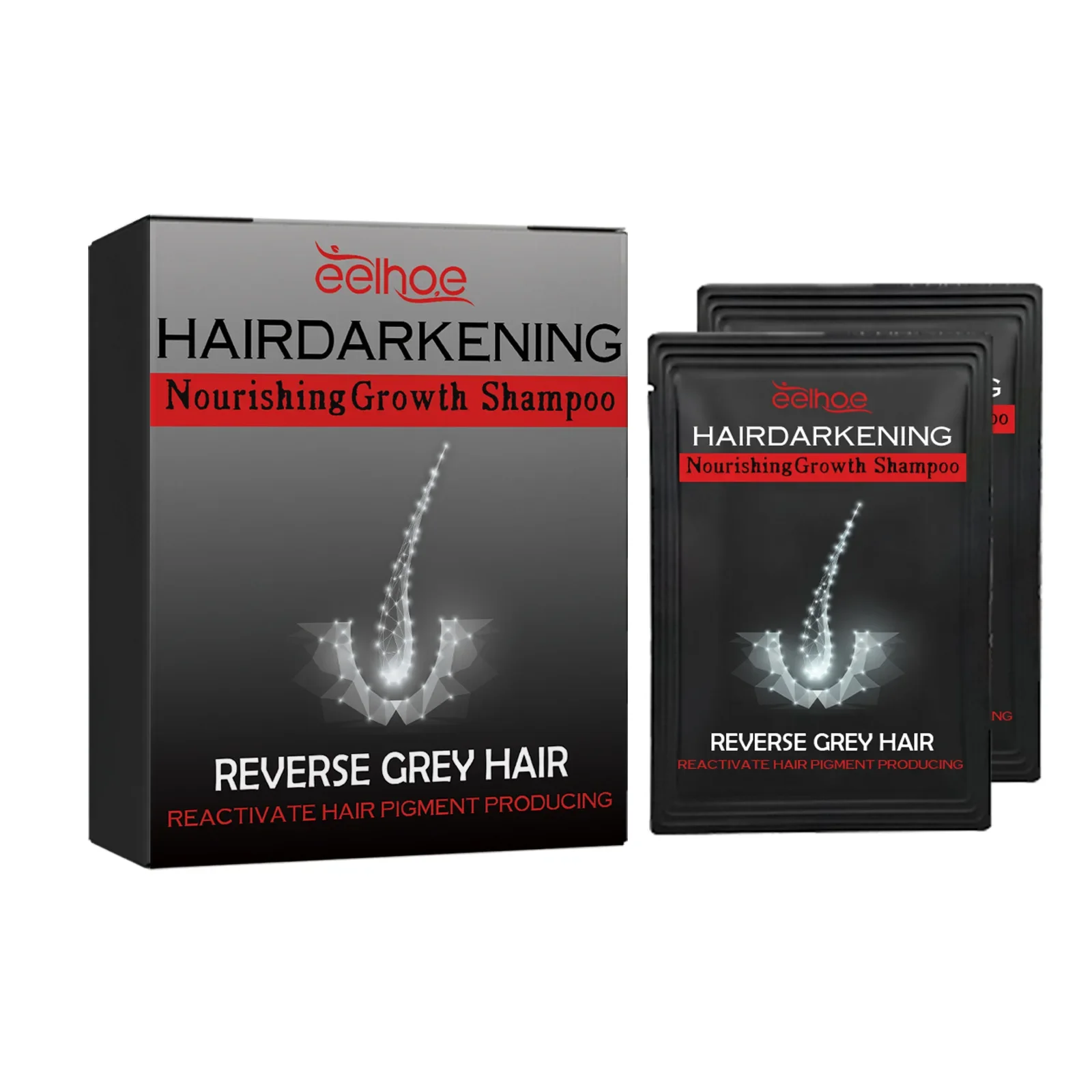 

Sdottor New White to Black Shampoo Grey Hair Removal Lasting Blackening Anti Hairs Loss Moisturizing Nourishing Clean Hair Darke
