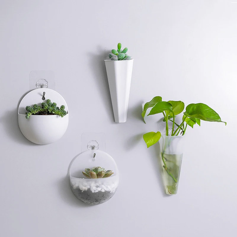 Nordic Wall-hanging Flower Plant Pot Vase Home Decoration Wall Storage Organizer flower pot flower vase plant pot
