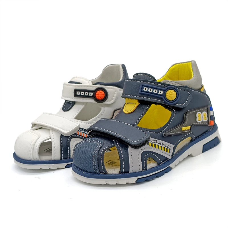 Fashion 1pair PU Leather Boy Sandals arch support Orthopedic Children Shoes+inner 13.5-20.2cm, Kids Shoes