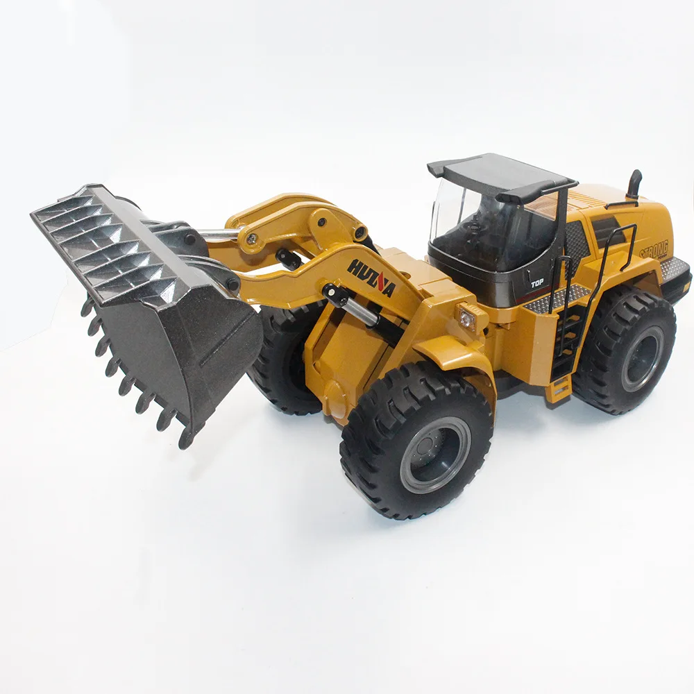 Huina 1583 Alloy Version 22-channel Remote Control Bulldozer 2.4G Wireless Large Remote Control Car Engineering Car Loader Toy 4