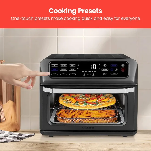 CHEFMAN Air Fryer Toaster Oven XL 20L, Healthy Cooking & User Friendly, Countertop  Convection Bake & Broil, 9 Cooking Functions - AliExpress