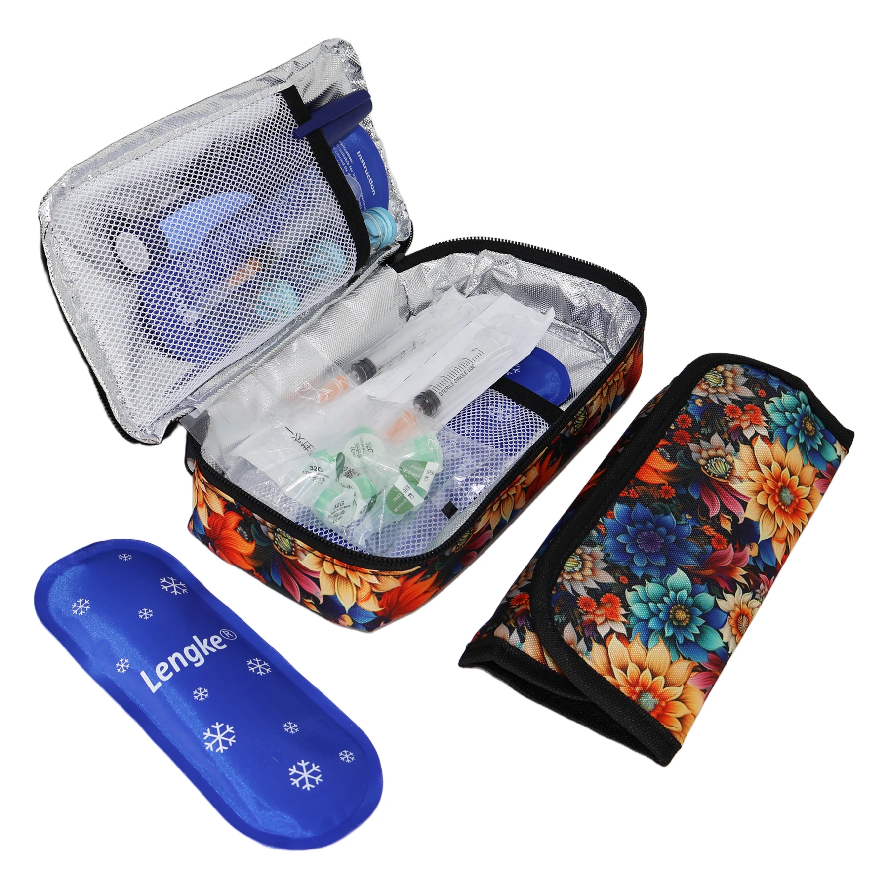 Insulin Cooler Bag Portable Travel Case Lightweight Insulated Camping Outdoor