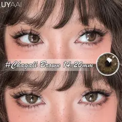 Vibrant Cosmetic Color Contact Lenses - Green, Purple, and Blue (Chagall Brown)