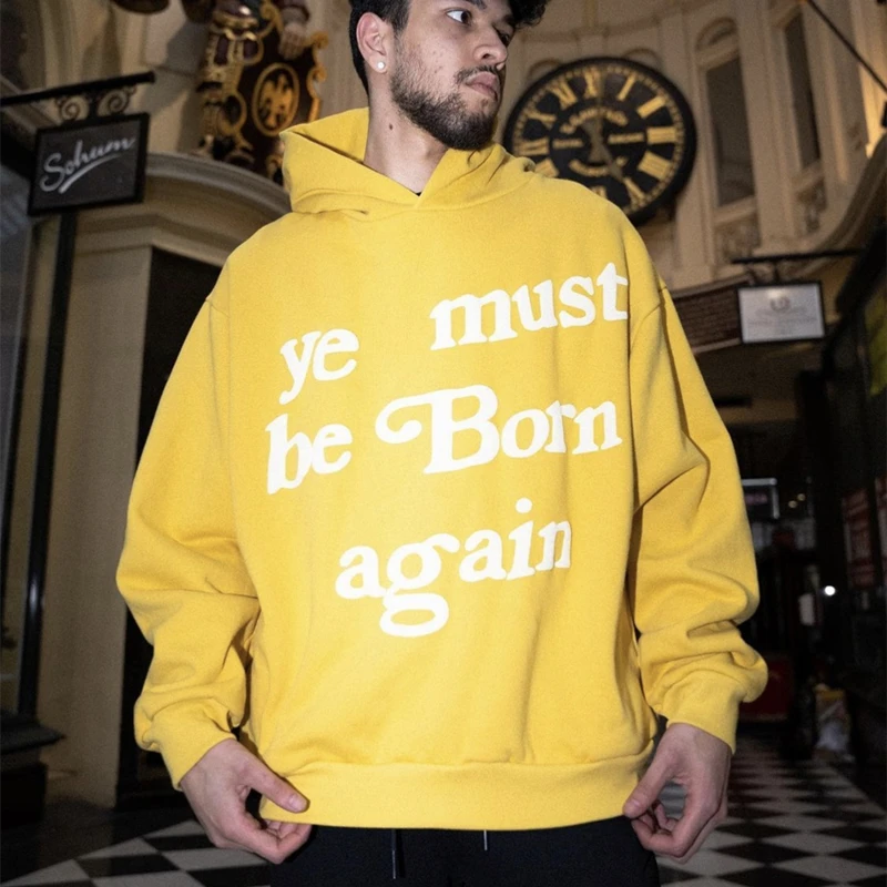 Frog Drift New Fashion CPFM KANYE Vintage Streetwear Foaming printing Sweatshirts Hooded Hoodies for men