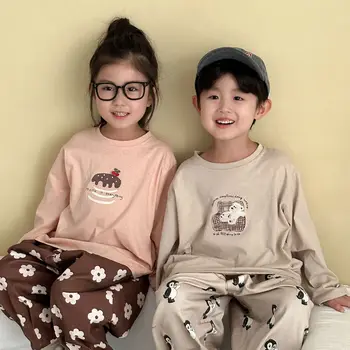 2025 Autumn New Children Long Sleeve T Shirts Girls Cotton Bottoming Shirts Boys Versatile Casual Tee Baby Tops Kids Clothes