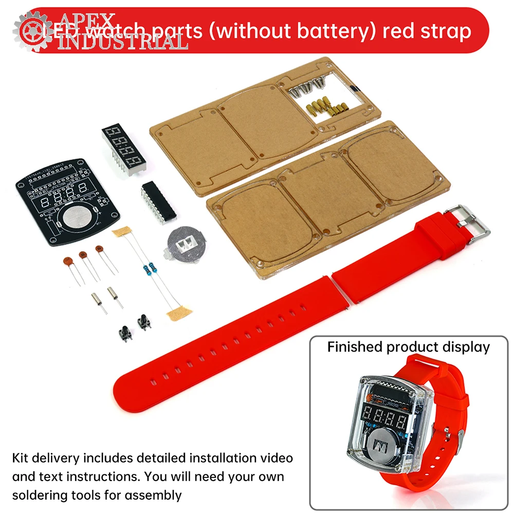 ตัวเลือกสินค้า นาฬิกา DIY สร้างเอง วงจร LED ดิจิตอล