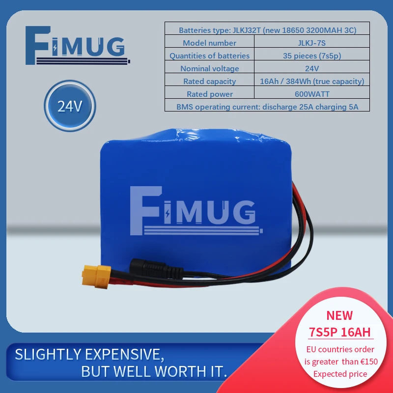 FIMUG7S5P16AHNEW24Vscooterbattery18650LiionBatteryPackFOR