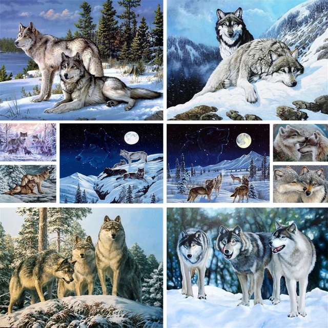 Wild Animal Wolf Diamond Painting On Clearance Embroidery Kit Outdoor Decor  DIY Mother Kids 2023 New Dropshipping Free Shipping - AliExpress