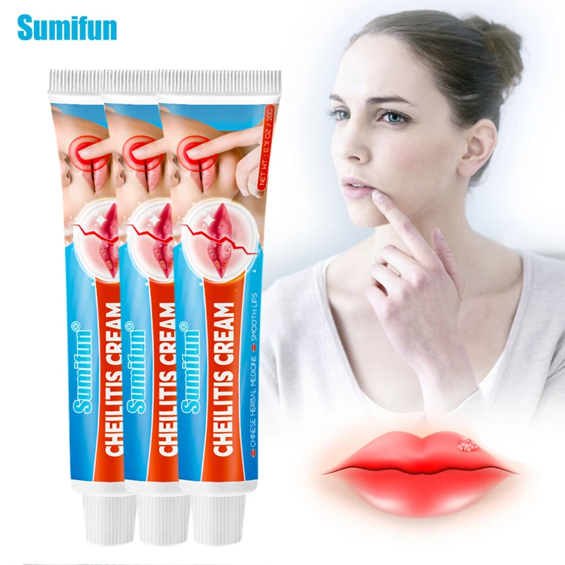 

1/3Pcs Sumifun Cheilitis Cream Labial Herpes Anti Infection Antibacterial Ointment Treat Inflammation Lips Wrinkles Care Plaster