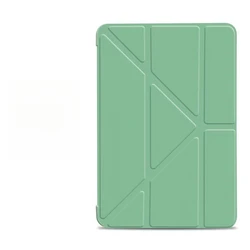 Tri - Fold Y Deformation Silicone Tablet Case, 7.9 - inch - iPad mini 2 3 (Light Green)