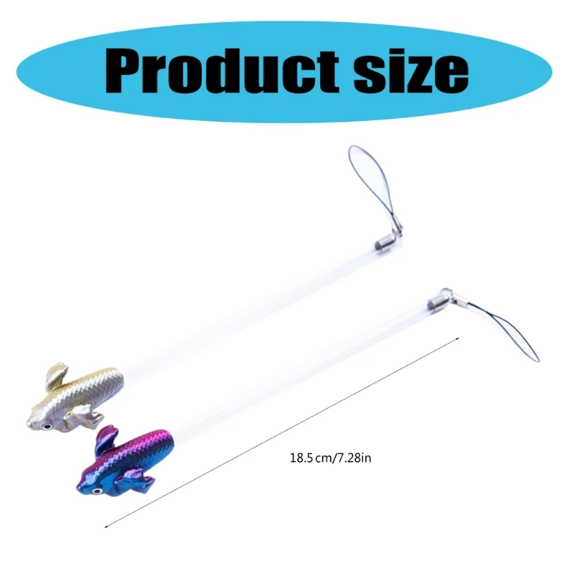 E15D Betta Training Wand Betta Starter Kits 3D Print Fish Training Activity Toy