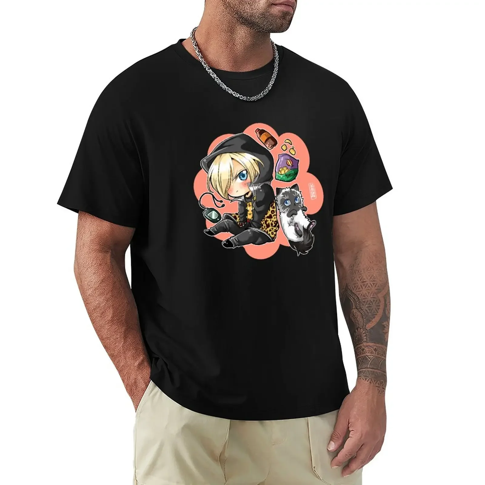 

yuri plisetsky T-Shirt summer tops customs design your own mens graphic t-shirts funny