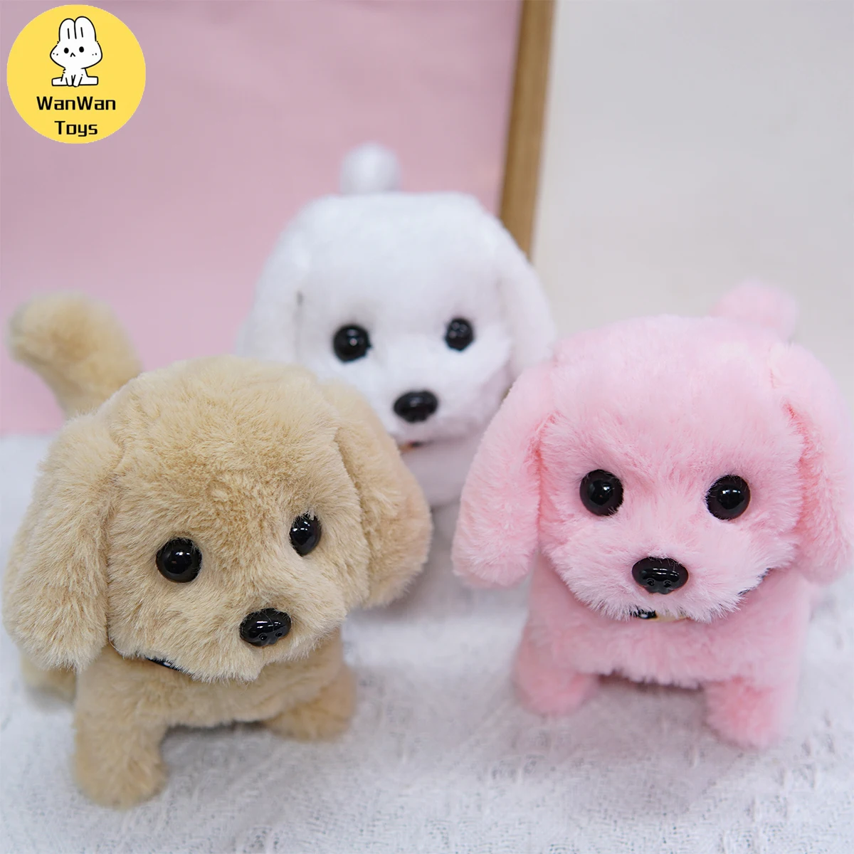Children's Educational Solid Color Electric Puppy Baby Accompanying Music Early Education Doll 6