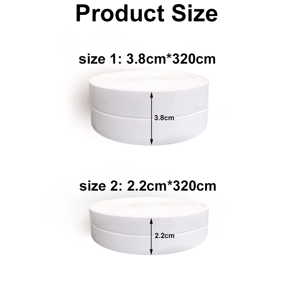 3.2M Sealing Strip Tape Self Adhesive Waterproof Toilet Kitchen Sink