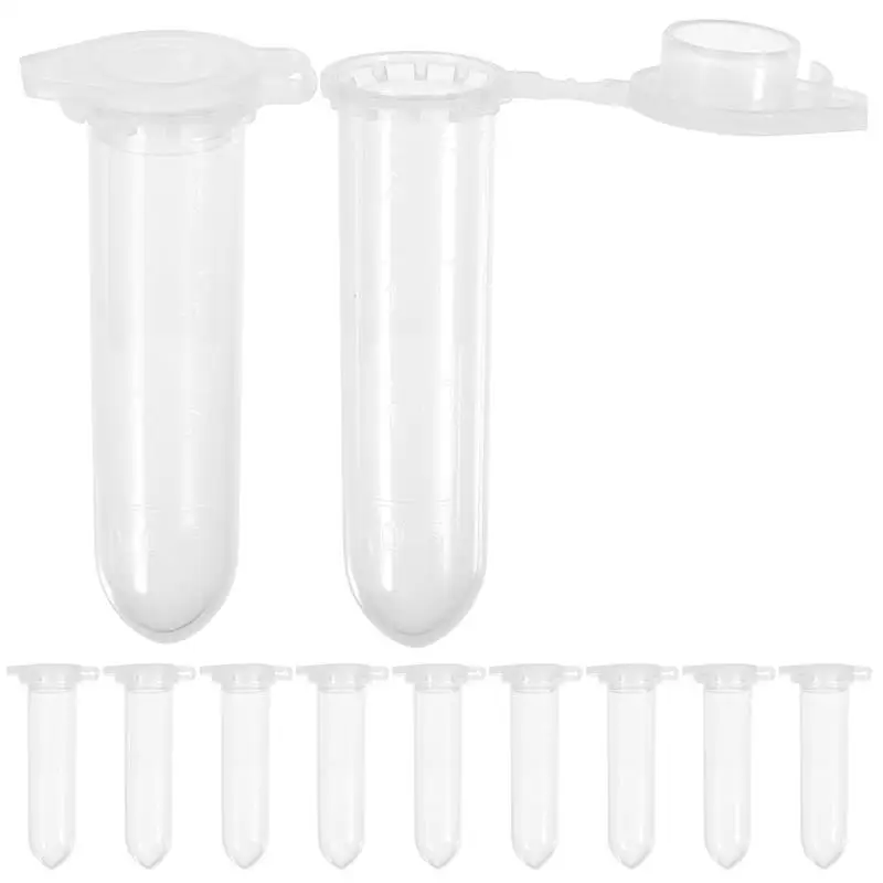 1000PCS/ 500 Pcs Centrifuge Tubes 2ml Capacity Non-Toxic Laboratory Test Tubes With Measurement Scale Tube 2ML 4X1.15CM