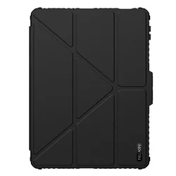 Premium PU Leather Case with Slide Camera Cover, Multi - Angle Stand, Auto Wake/Sleep, Shockproof Protection for Xiaomi Pad 7 Pro (Black)