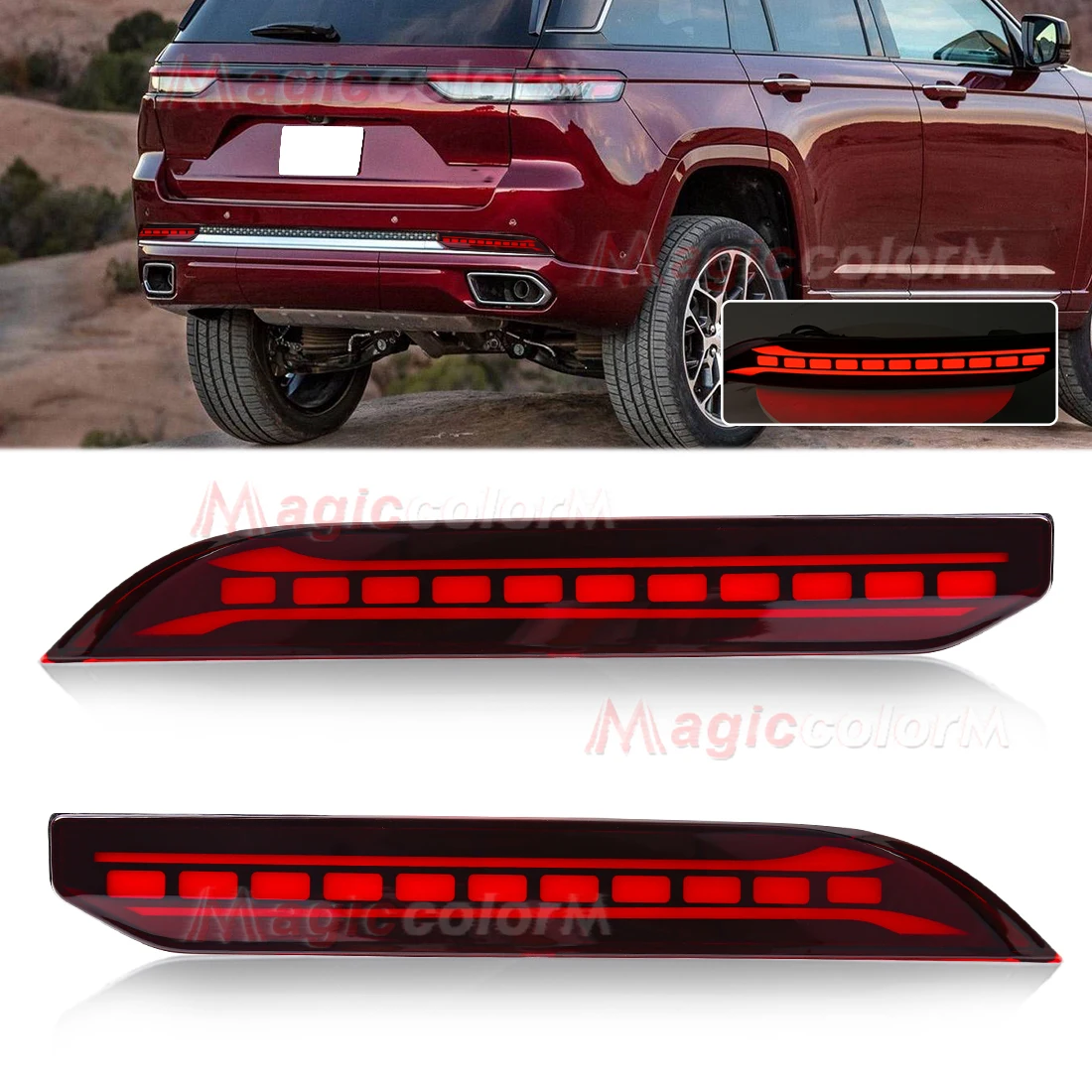 ディフェンダー用レッドテールバックライト2個セット | LED