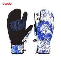 Three finger skiing gloves for both men and women, waterproof, warm, breathable, outdoor windproof sports gloves 6270947