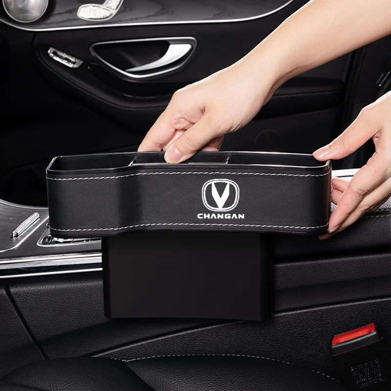 Changan CS75 PLUS CS95 CS35 alsvin CS15 CS55 Eado changan 자동차 주최자 용 자동차 가죽 시트 갭 보관함
