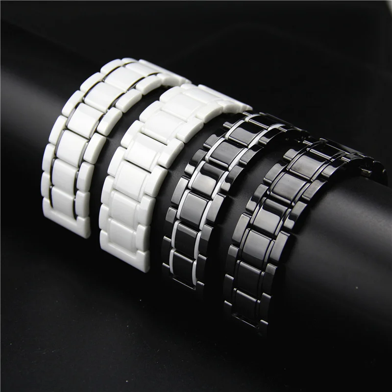 

Stainless Steel InterceramIc Watch Strap For TicWatch E3 /GTX/GTH/E2 Bracelet Accessories Pro 3 Ultra GPS/LTE Band