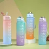900ml Leakproof Water Bottles with Times To Drink and Straw Motivational Drinking Sports Water Bottle for Fitnes Gym Outdoor 6