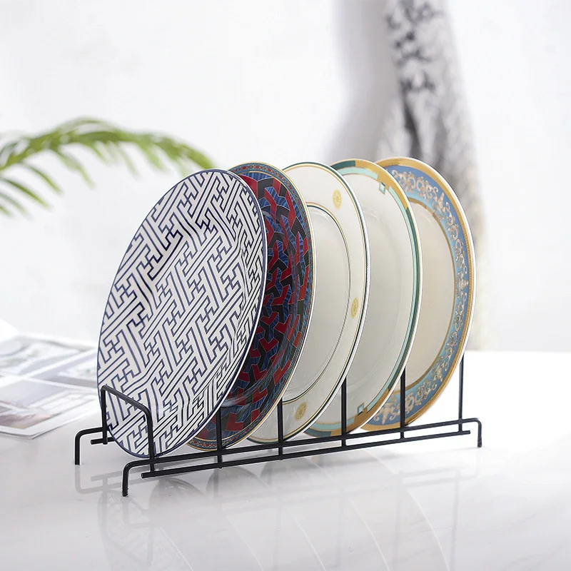Kitchen Storage Rack Rack Shelf Stand Multi Layer Space Saving Rustproof Cutting Board Practical Kitchen Organizer Pot Lid Holder Iron Art For Home