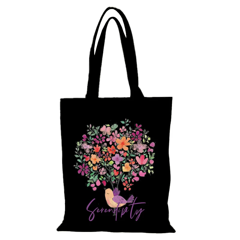 Shopper Tasche Mode Frau Stoff Tasche Blumen Handtaschen Frauen Stoff Taschen Damen Handtasche Tote Eco Shopping Canvas Schulter Dame – Detail 9