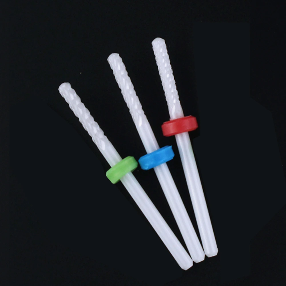 

Wholesale 100Pcs Ceramic Nail Drill Bit Electric Nail Files Milling Cutter for Manicure Pedicure Tool Remove Nail Polish
