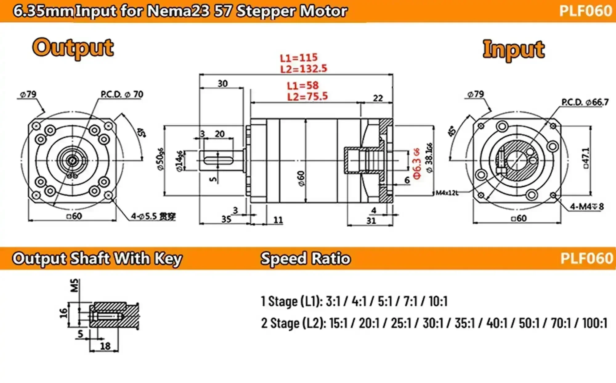 6.35mm--57 Stepper