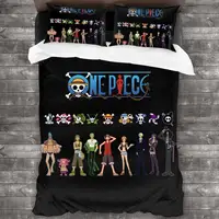 ONE PIECE Bedding Set Single Twin Full Queen King Size Bed Set Aldult Kid Bedroom Duvetcover Sets Print Anime conjunto de cama 1