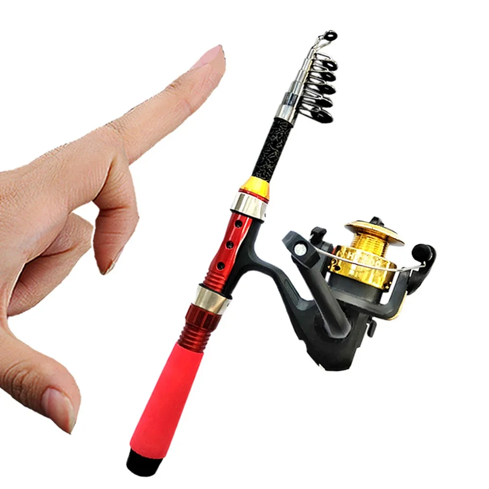 Description Picture 4 of item1/1.2/1.5M Portable Telescopic Fishing Rod Travel Spinning Fishing Rod Anti Slip Portable Sea Pole for Angler