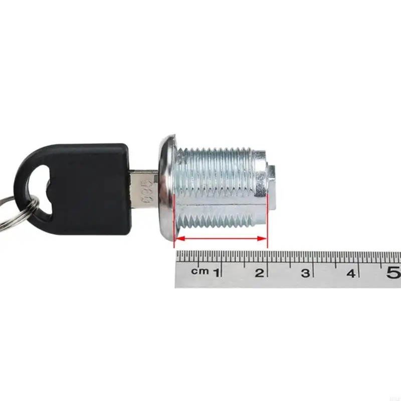 A0KE 2set Security Cabinet Lock with Key Cupboard Lock Heavy Duty Cabinet Cams Furniture Hardware for Wardrobe Locker