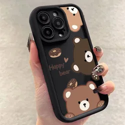 Cute Cartoon Bear Shockproof Soft Matte Phone Case Cover for Mi 12T Pro (1)