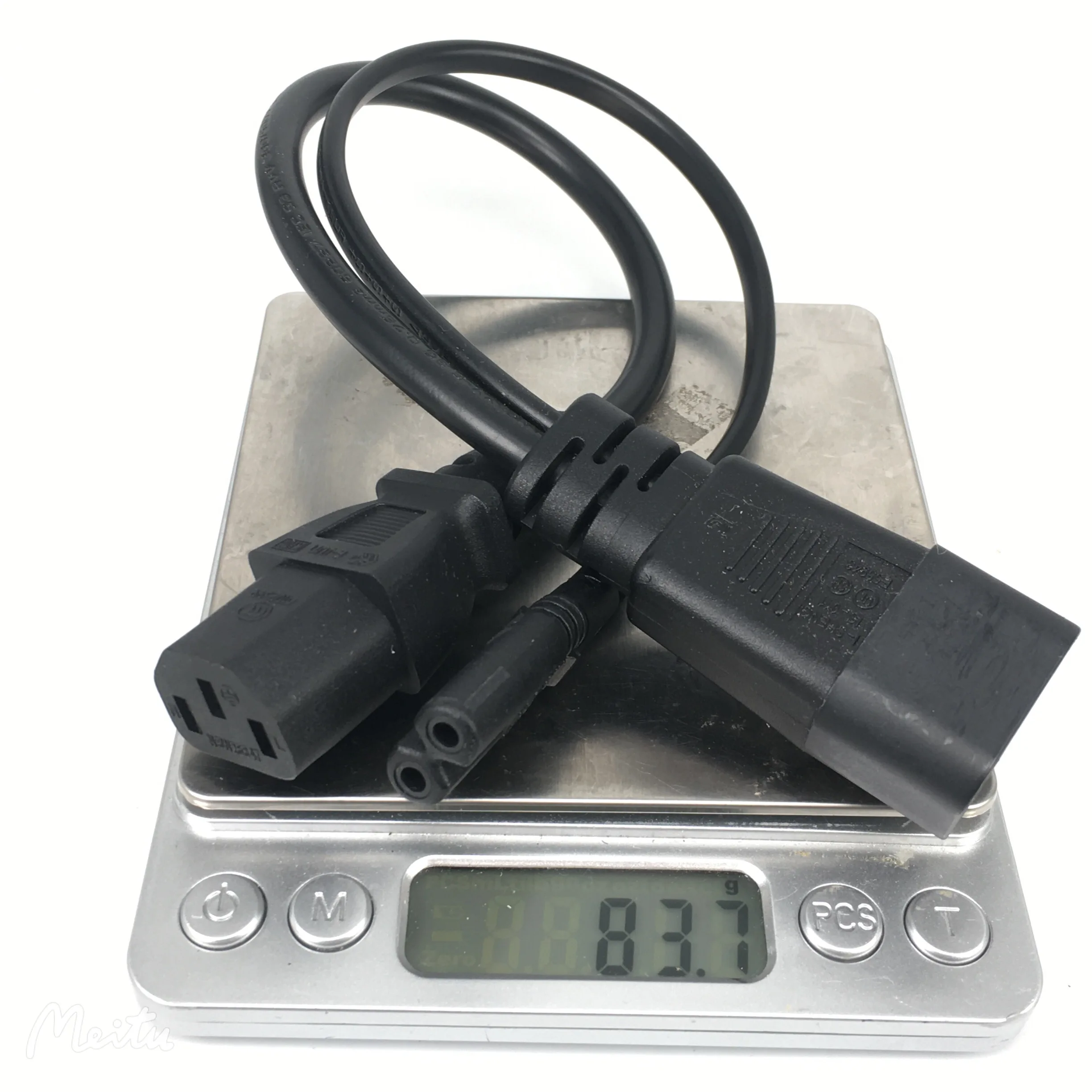 IEC320 C14 To IEC320 C13 + C7 Y Power Cord Splitter Cable Adapter for PC Monitor Scanner And Printer
