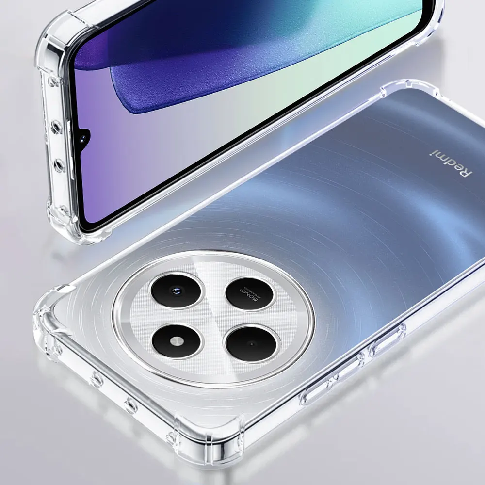 Shockproof Transparent Soft Silicone Phone Case - Clear Protective Cover & Bumper