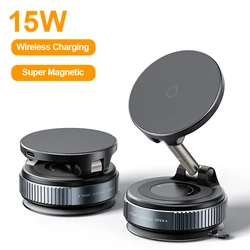 15W Wireless Car Charger with RGB Lighting and Vacuum Suction Cup (K7 Wireless Charger)