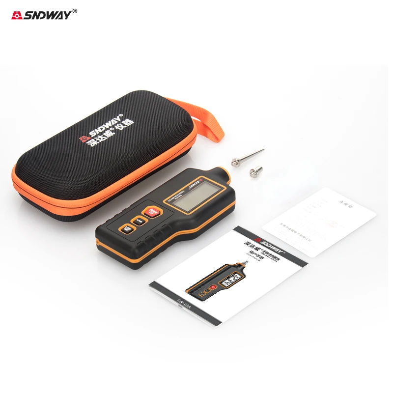 SNDWAY SW-63A Digital Vibration Meter High Precision Vibrometer 0.1-199.9m/S&sup2; Handheld Vibration Analyzer Vibrator Tester